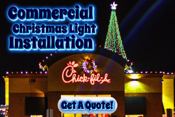 Commercial christmas light installation Home