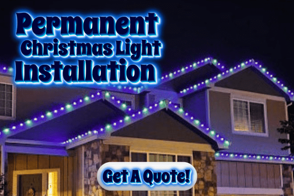 Permanent christmas light installation Home